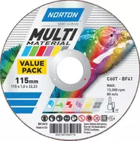NORTON 115x1x22,2mm C60T-Bf41 Multipurpose